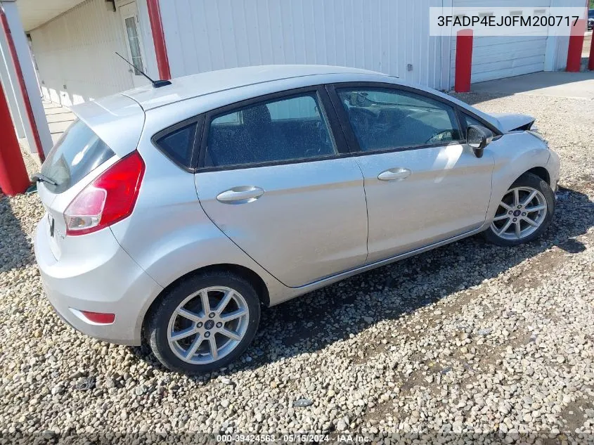 2015 Ford Fiesta Se VIN: 3FADP4EJ0FM200717 Lot: 39424563