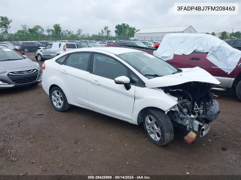 2015 Ford Fiesta Se VIN: 3FADP4BJ7FM208463 Lot: 39428989