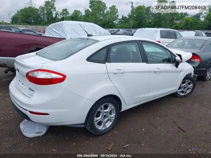 2015 Ford Fiesta Se VIN: 3FADP4BJ7FM208463 Lot: 39428989