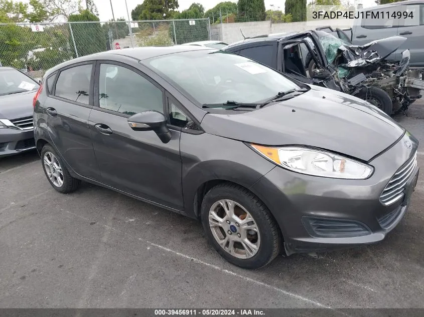 2015 Ford Fiesta Se VIN: 3FADP4EJ1FM114994 Lot: 39456911