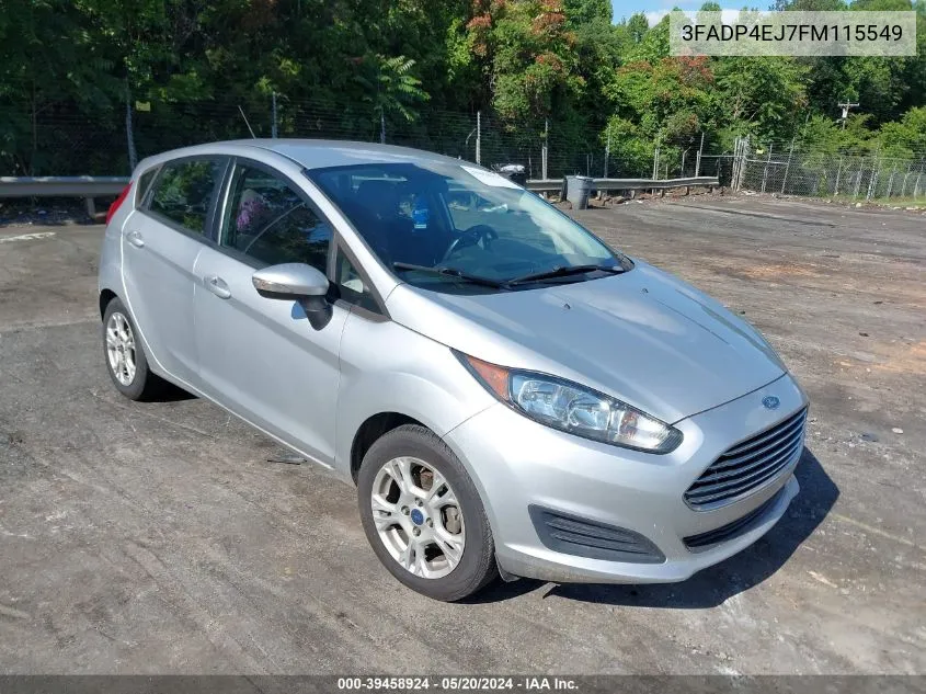 2015 Ford Fiesta Se VIN: 3FADP4EJ7FM115549 Lot: 39458924