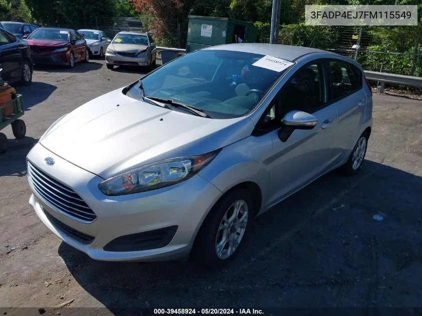 2015 Ford Fiesta Se VIN: 3FADP4EJ7FM115549 Lot: 39458924