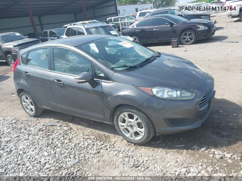 2015 Ford Fiesta Se VIN: 3FADP4EJ6FM114764 Lot: 39470794