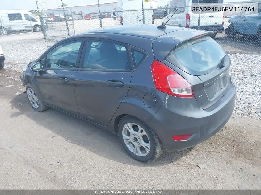 3FADP4EJ6FM114764 2015 Ford Fiesta Se