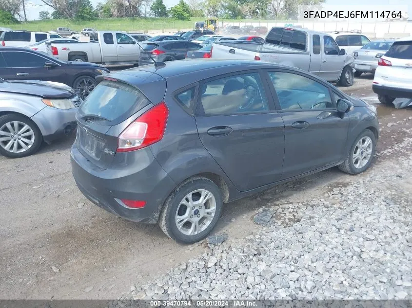 2015 Ford Fiesta Se VIN: 3FADP4EJ6FM114764 Lot: 39470794