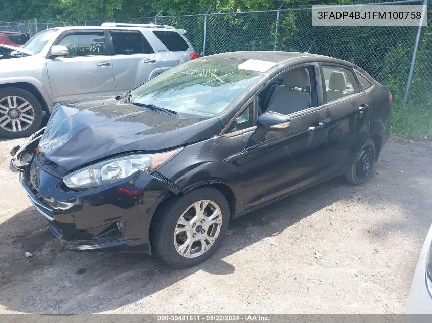 3FADP4BJ1FM100758 2015 Ford Fiesta Se