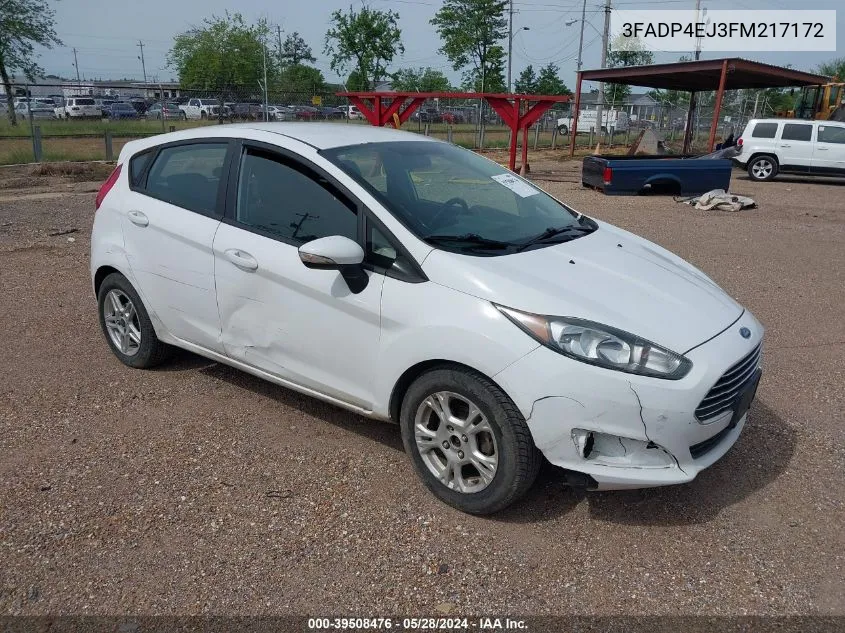 2015 Ford Fiesta Se VIN: 3FADP4EJ3FM217172 Lot: 39508476