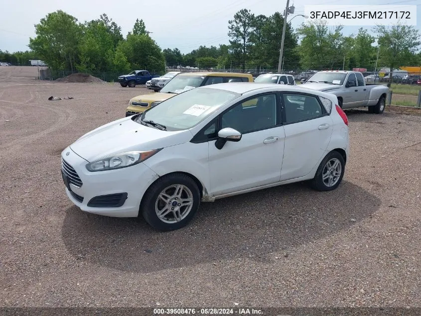 2015 Ford Fiesta Se VIN: 3FADP4EJ3FM217172 Lot: 39508476