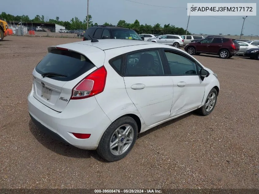 2015 Ford Fiesta Se VIN: 3FADP4EJ3FM217172 Lot: 39508476