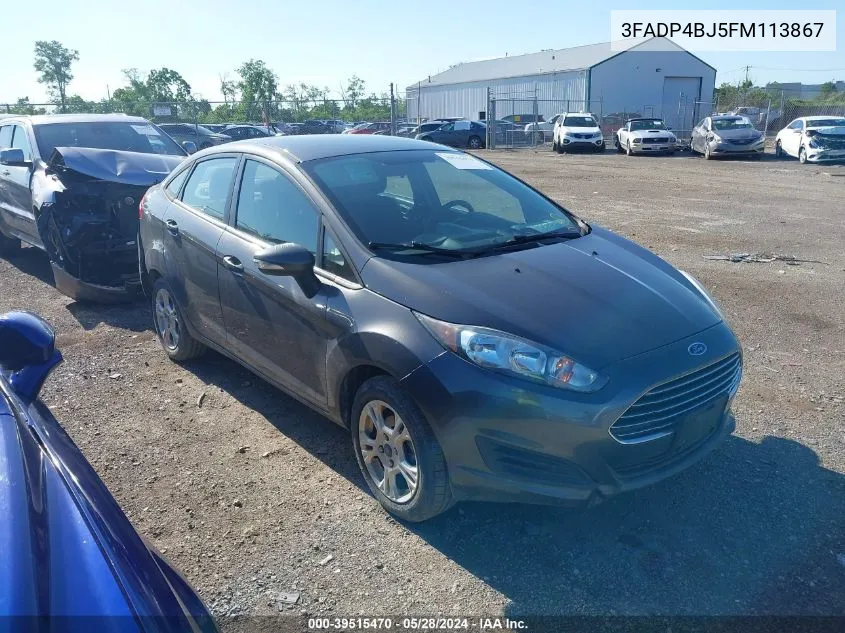 2015 Ford Fiesta Se VIN: 3FADP4BJ5FM113867 Lot: 39515470