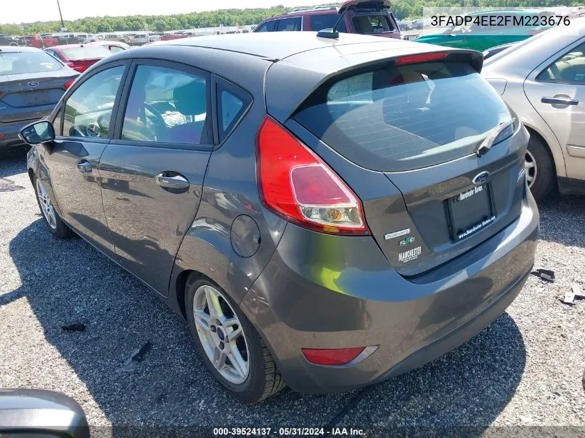 2015 Ford Fiesta Se VIN: 3FADP4EE2FM223676 Lot: 39524137