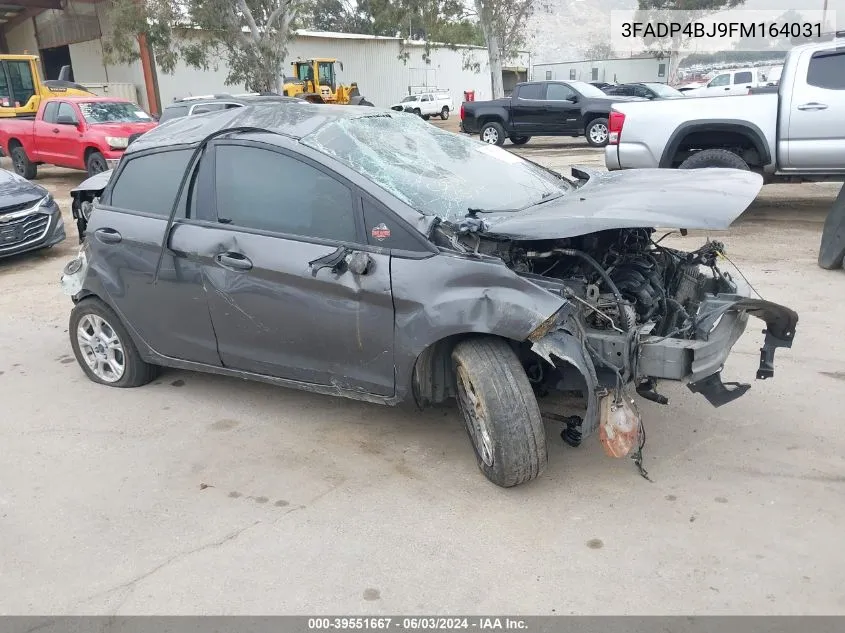 2015 Ford Fiesta Se VIN: 3FADP4BJ9FM164031 Lot: 39551667