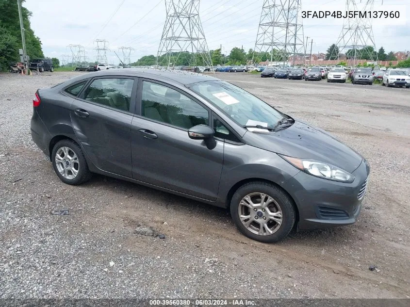 3FADP4BJ5FM137960 2015 Ford Fiesta Se