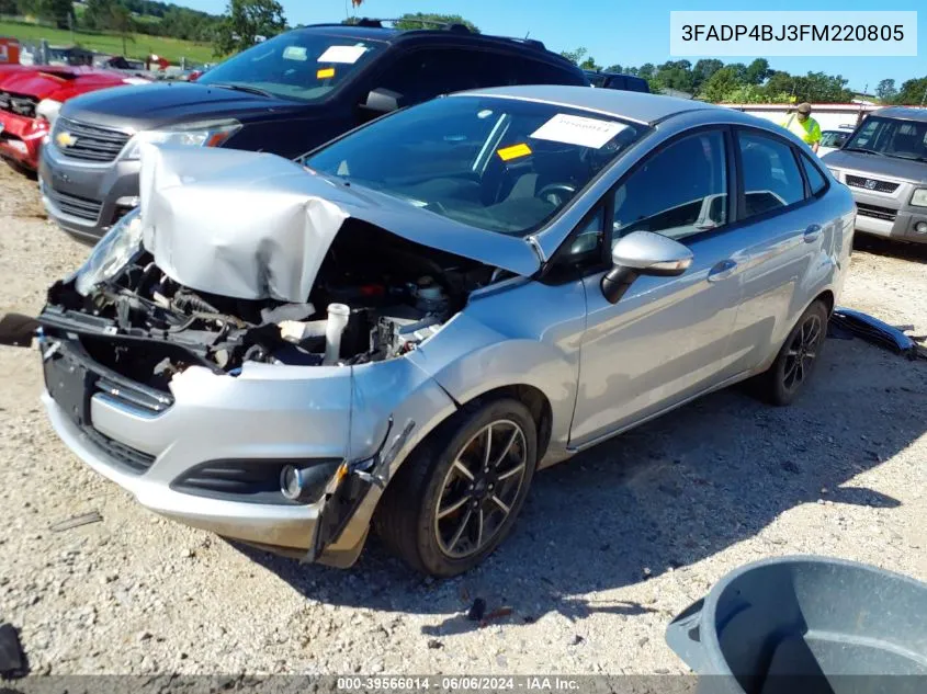 2015 Ford Fiesta Se VIN: 3FADP4BJ3FM220805 Lot: 39566014