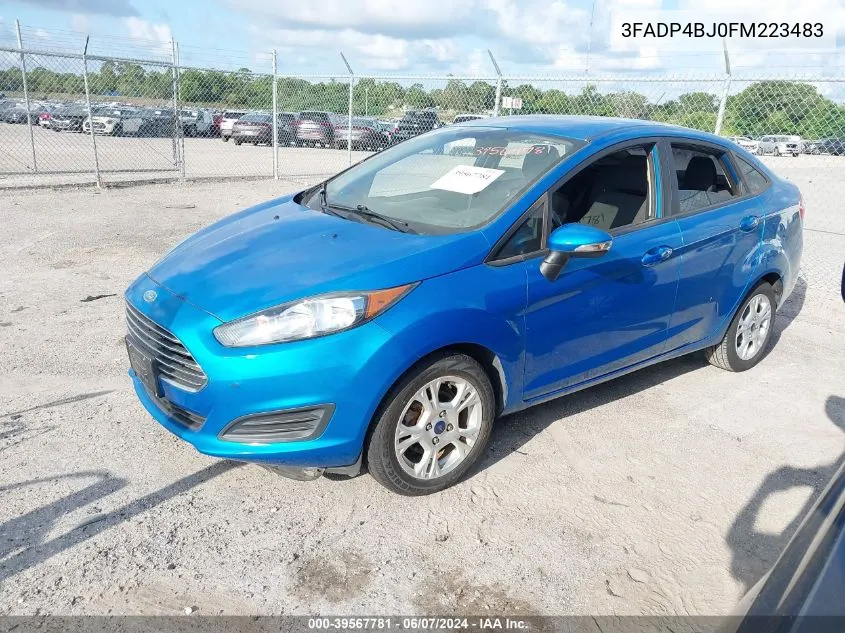 2015 Ford Fiesta Se VIN: 3FADP4BJ0FM223483 Lot: 39567781