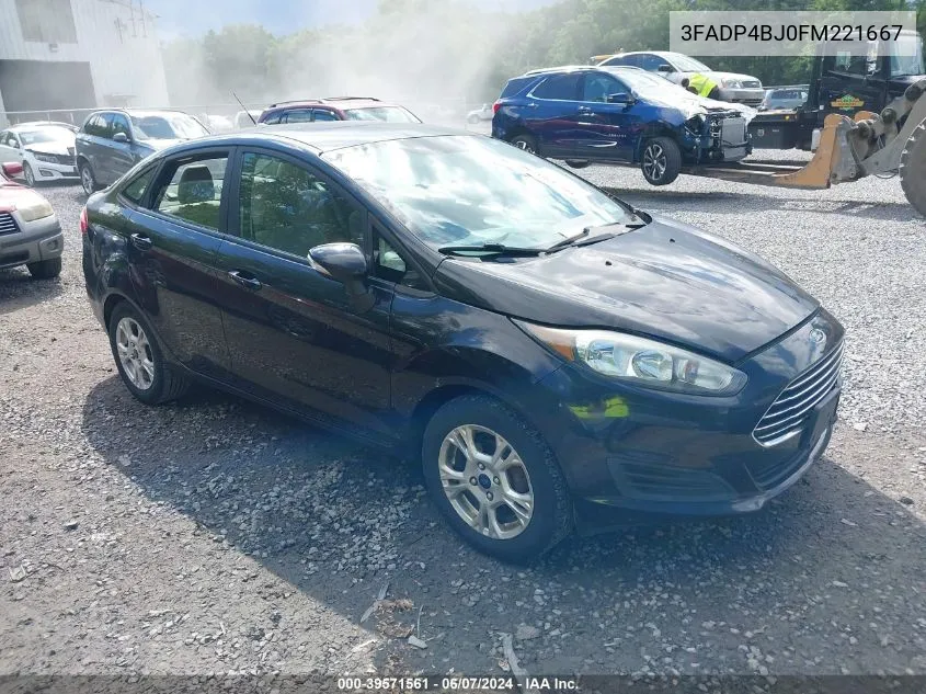 2015 Ford Fiesta Se VIN: 3FADP4BJ0FM221667 Lot: 39571561