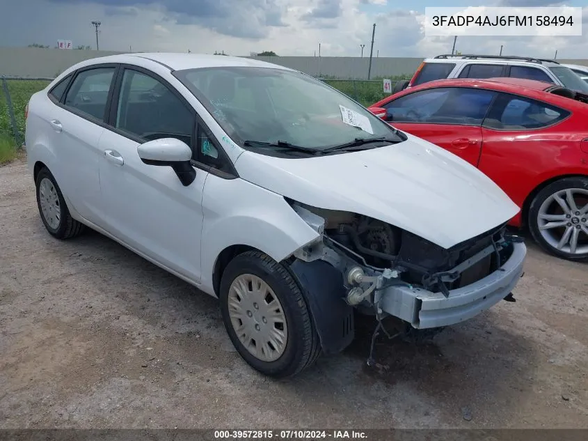 3FADP4AJ6FM158494 2015 Ford Fiesta S