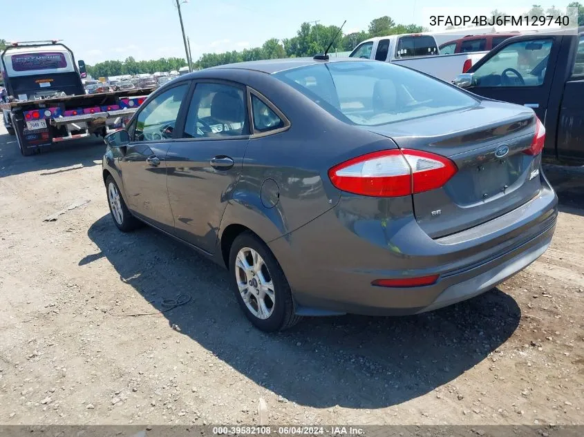 2015 Ford Fiesta Se VIN: 3FADP4BJ6FM129740 Lot: 39582108