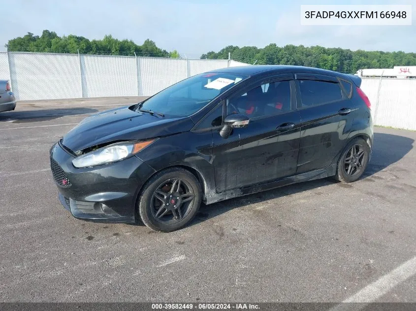 2015 Ford Fiesta St VIN: 3FADP4GXXFM166948 Lot: 39582449