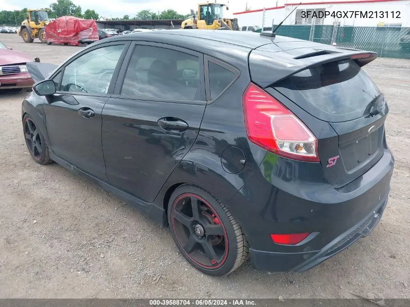 2015 Ford Fiesta St VIN: 3FADP4GX7FM213112 Lot: 39588704