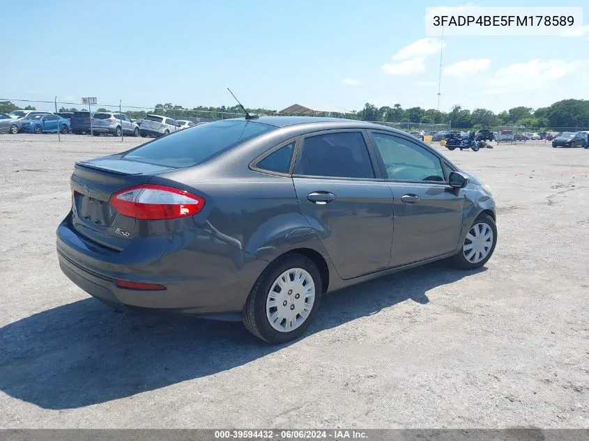 3FADP4BE5FM178589 2015 Ford Fiesta Se