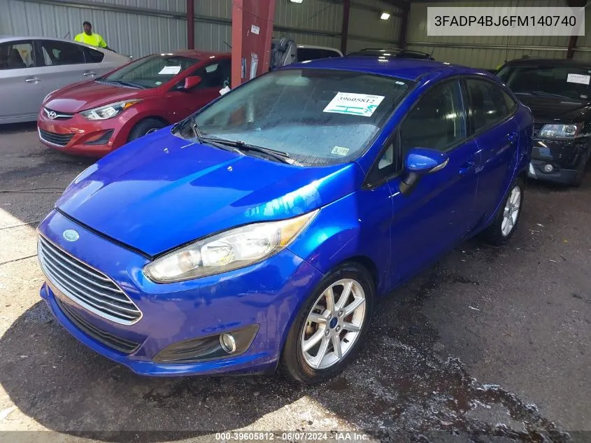 2015 Ford Fiesta Se VIN: 3FADP4BJ6FM140740 Lot: 39605812