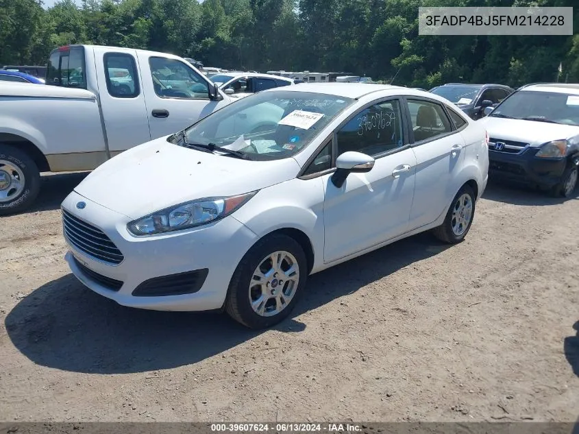 3FADP4BJ5FM214228 2015 Ford Fiesta Se