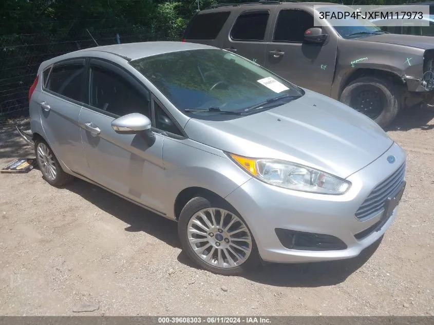 2015 Ford Fiesta Titanium VIN: 3FADP4FJXFM117973 Lot: 39608303