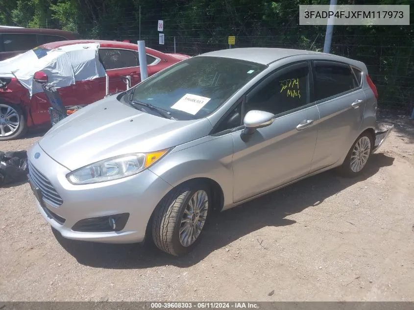 2015 Ford Fiesta Titanium VIN: 3FADP4FJXFM117973 Lot: 39608303