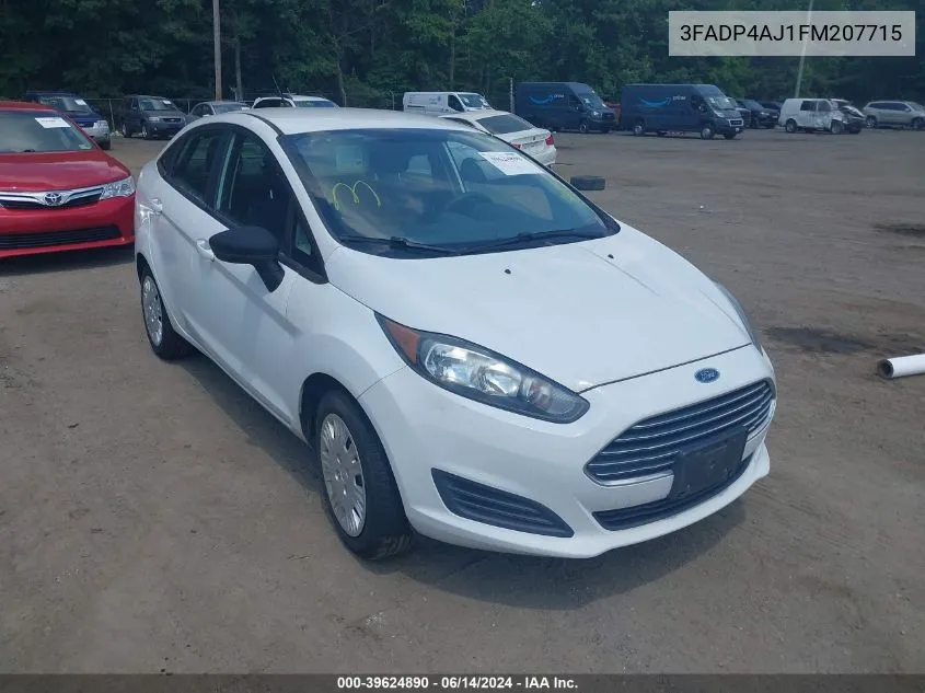 2015 Ford Fiesta S VIN: 3FADP4AJ1FM207715 Lot: 39624890