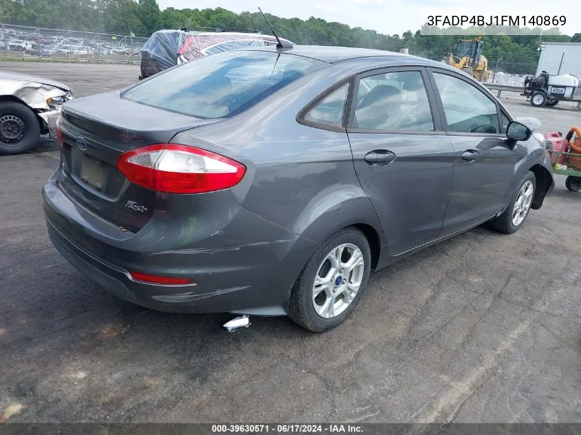 2015 Ford Fiesta Se VIN: 3FADP4BJ1FM140869 Lot: 39630571