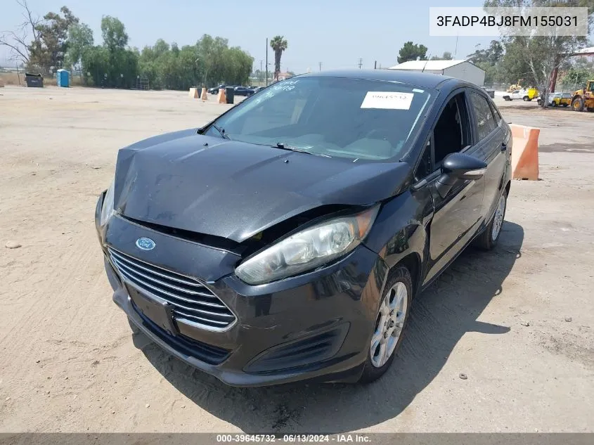 2015 Ford Fiesta Se VIN: 3FADP4BJ8FM155031 Lot: 39645732