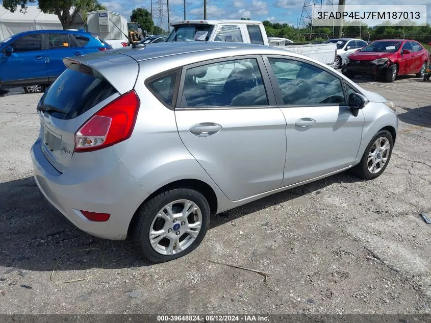 2015 Ford Fiesta Se VIN: 3FADP4EJ7FM187013 Lot: 39648824