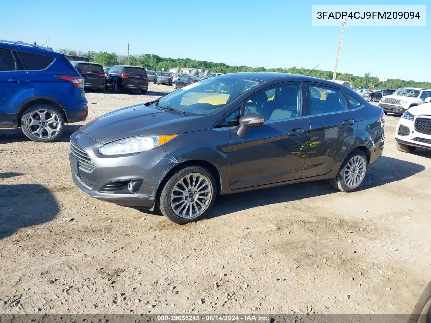 2015 Ford Fiesta Titanium VIN: 3FADP4CJ9FM209094 Lot: 39655245