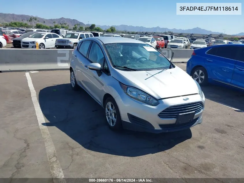 2015 Ford Fiesta Se VIN: 3FADP4EJ7FM118614 Lot: 39660176