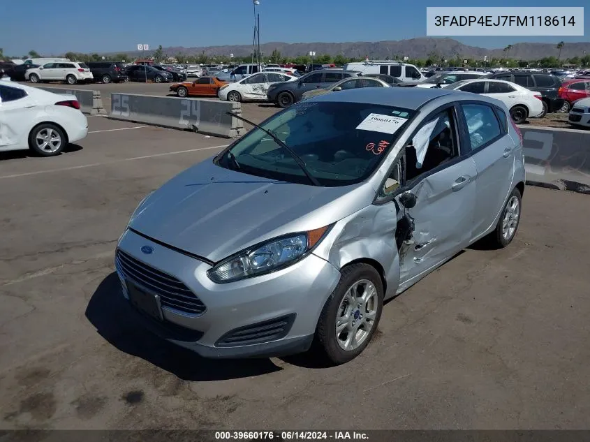 2015 Ford Fiesta Se VIN: 3FADP4EJ7FM118614 Lot: 39660176