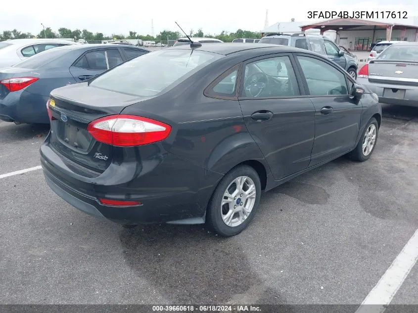 2015 Ford Fiesta Se VIN: 3FADP4BJ3FM117612 Lot: 39660618