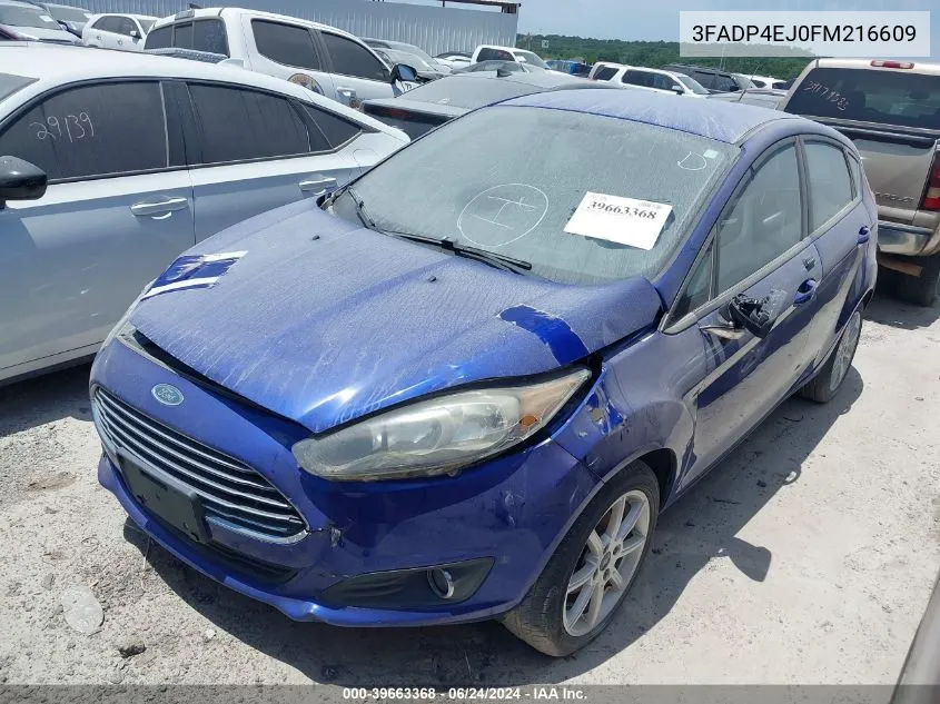 2015 Ford Fiesta Se VIN: 3FADP4EJ0FM216609 Lot: 39663368