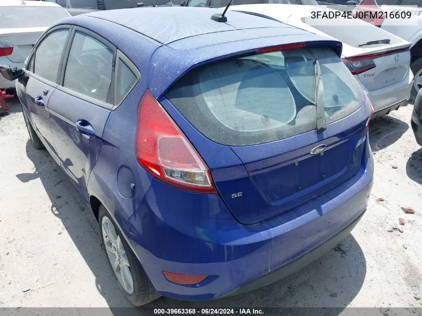 3FADP4EJ0FM216609 2015 Ford Fiesta Se