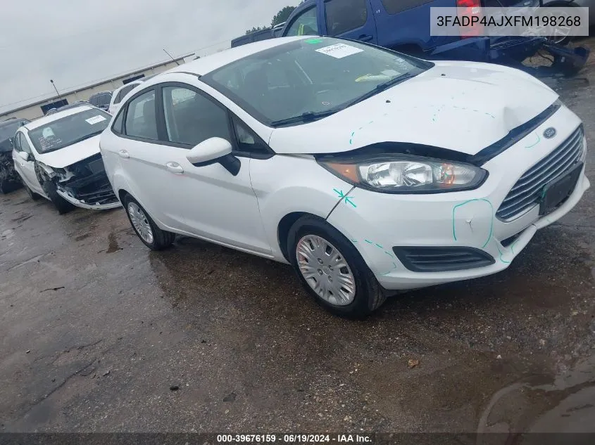 2015 Ford Fiesta S VIN: 3FADP4AJXFM198268 Lot: 39676159