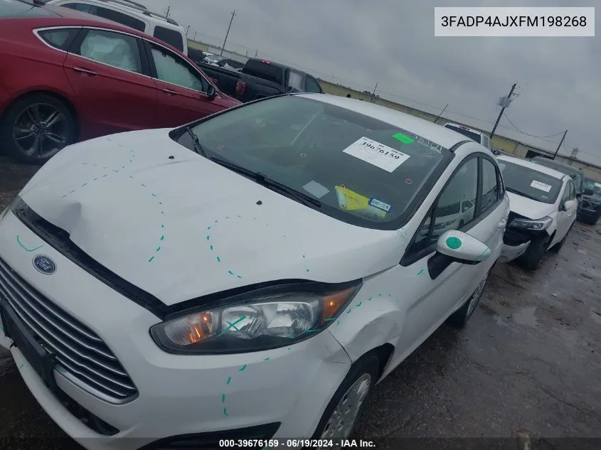 2015 Ford Fiesta S VIN: 3FADP4AJXFM198268 Lot: 39676159