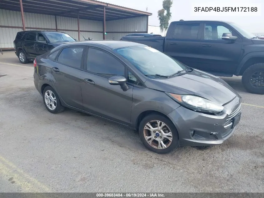 2015 Ford Fiesta Se VIN: 3FADP4BJ5FM172188 Lot: 39683484