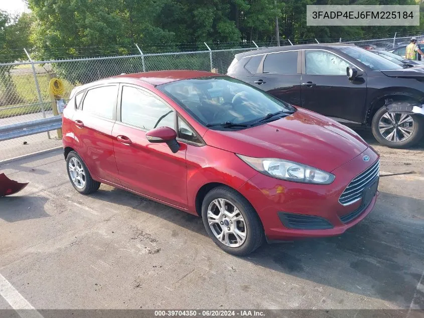 2015 Ford Fiesta Se VIN: 3FADP4EJ6FM225184 Lot: 39704350