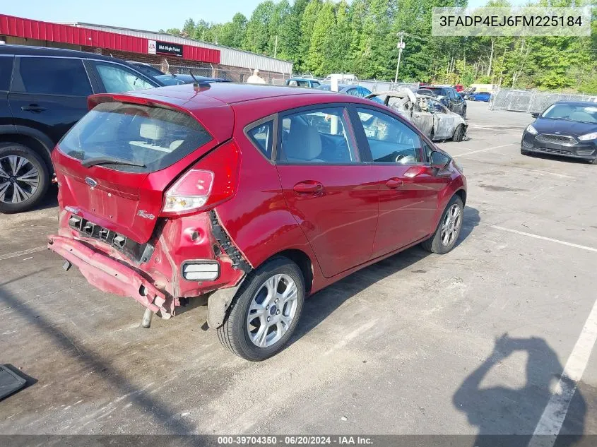 2015 Ford Fiesta Se VIN: 3FADP4EJ6FM225184 Lot: 39704350