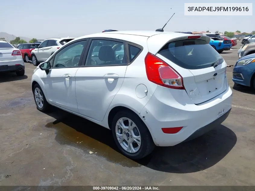 2015 Ford Fiesta Se VIN: 3FADP4EJ9FM199616 Lot: 39709042