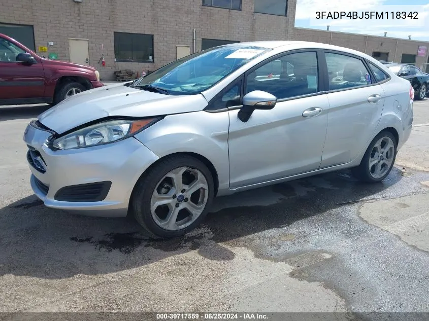 3FADP4BJ5FM118342 2015 Ford Fiesta Se