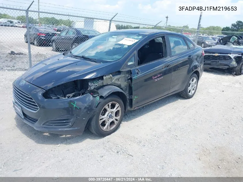 2015 Ford Fiesta Se VIN: 3FADP4BJ1FM219653 Lot: 39720447