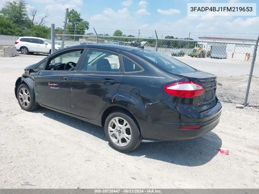 2015 Ford Fiesta Se VIN: 3FADP4BJ1FM219653 Lot: 39720447