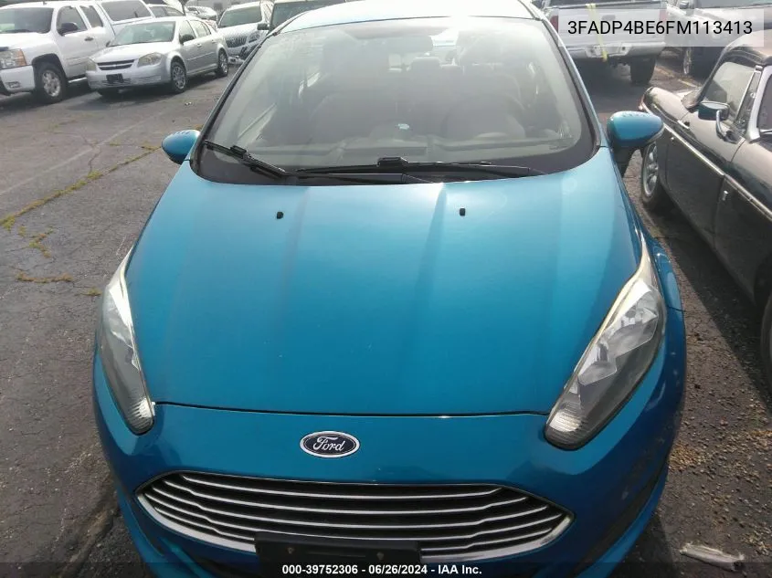 3FADP4BE6FM113413 2015 Ford Fiesta Se