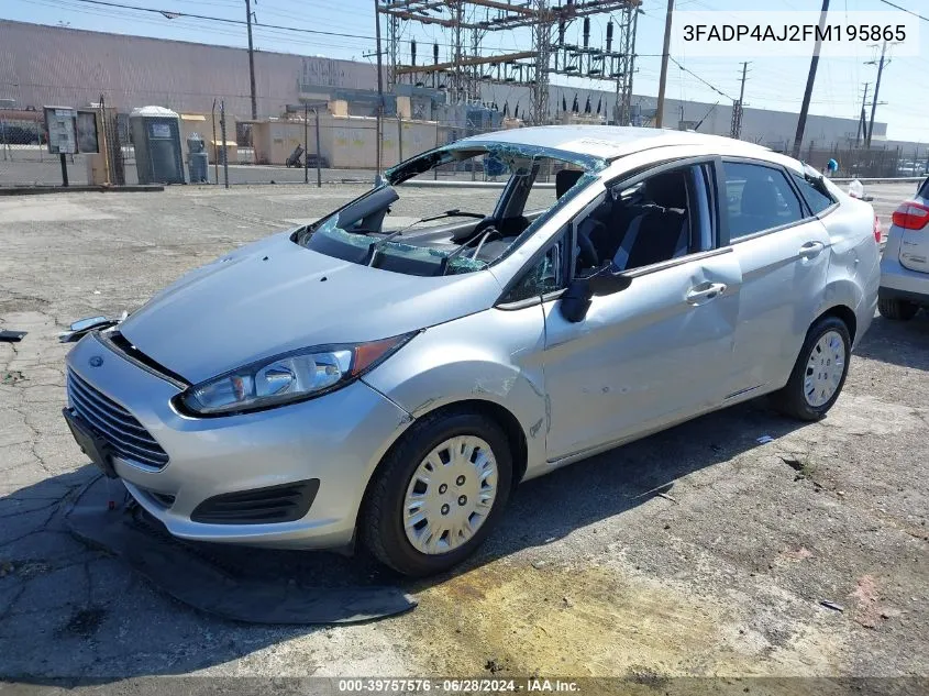 2015 Ford Fiesta S VIN: 3FADP4AJ2FM195865 Lot: 39757576